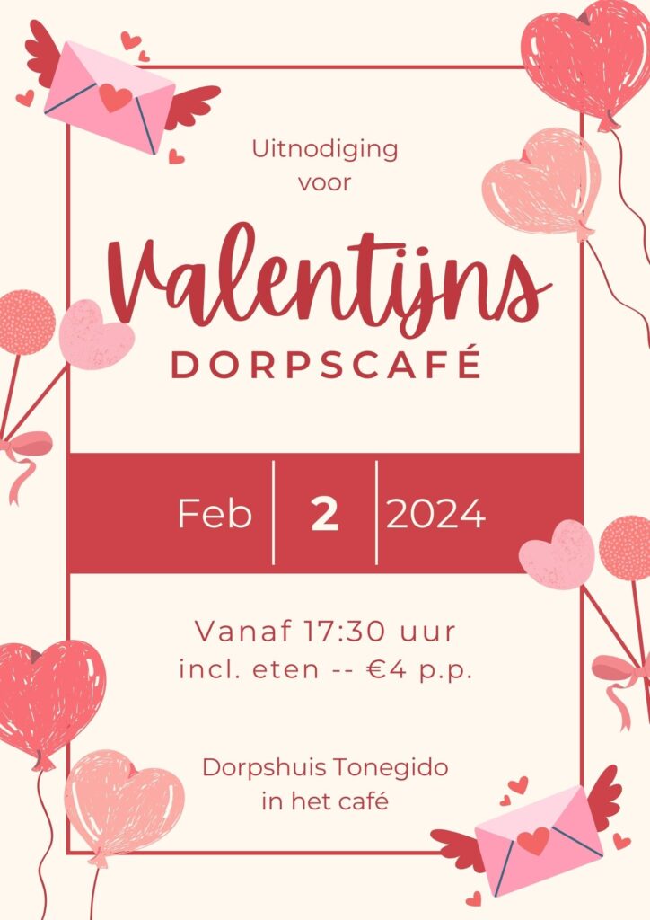 Valentijns dorpscafé - februari 2024