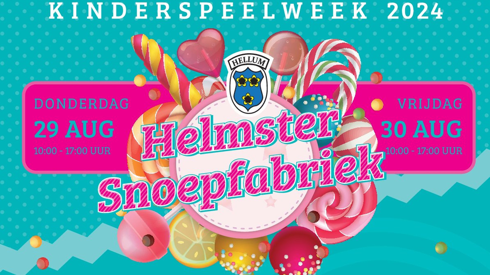 Kinderspeelweek 2024: Helmster Snoepfabriek & Dorpsbarbecue - Header